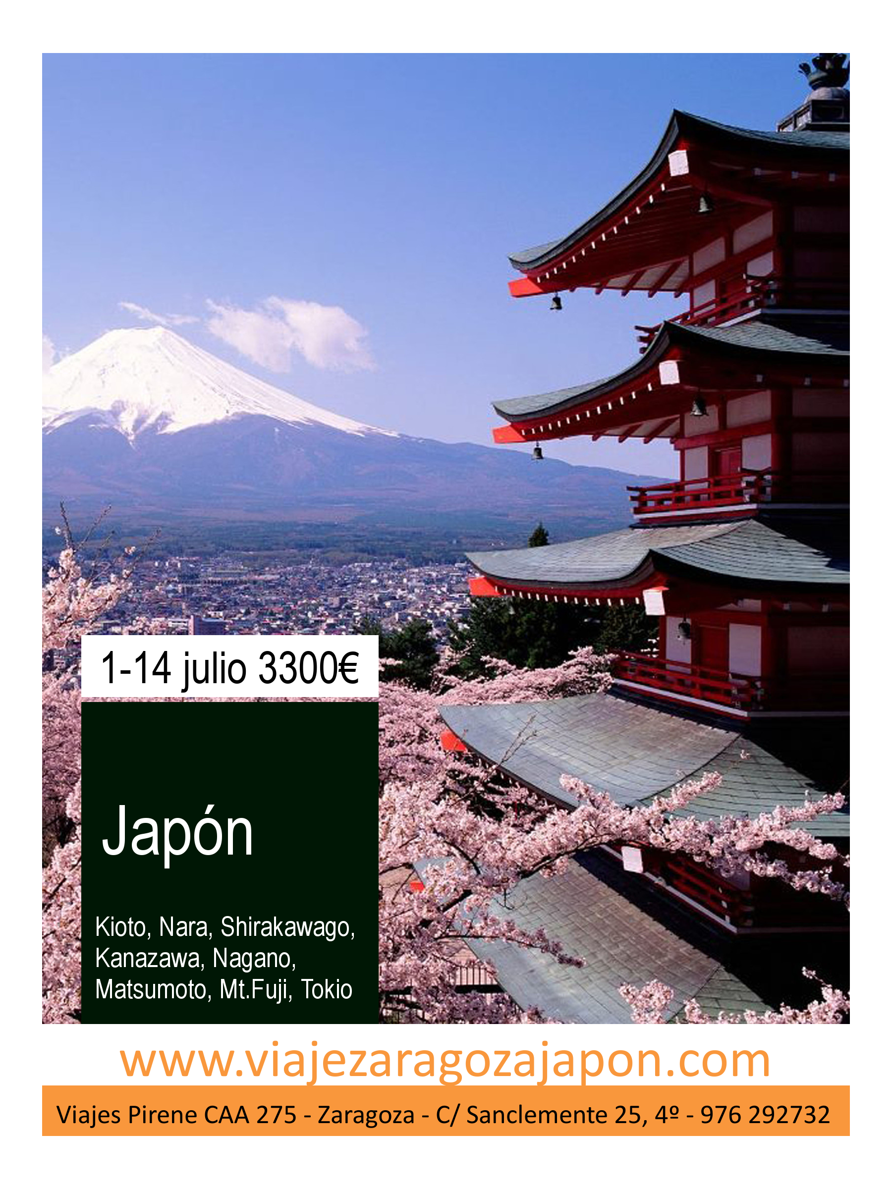 Oferta Japón. Viaje de grupo con salida el 2 de julio 2023
