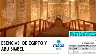OFERTA ESENCIAS DE EGIPTO Y ABU SIMBEL DESDE ZARAGOZA