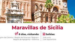 OFERTA ESTE VERANO MARAVILLAS DE SICILIA DESDE ZARAGOZA