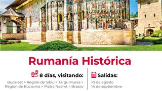 OFERTA ESTE VERANO RUMANÍA HISTÓRICA DESDE ZARAGOZA