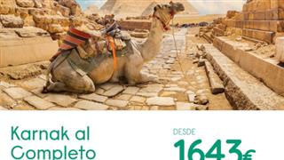OFERTA EGIPTO, KARNAK Y ABU SIMBEL DESDE ZARAGOZA