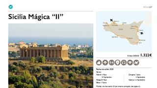 OFERTA SICILIA MÁGICA DESDE ZARAGOZA. SALIDAS 3 DE JUNIO Y 6 DE SEPTIEMBRE