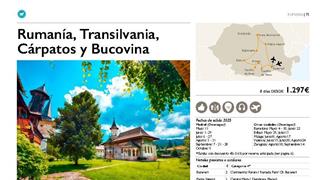 OFERTA RUMANIA, TRANSILVANIA, CÁRPATOS Y BUCOVINA. SALIDA DESDE ZARAGOZA 