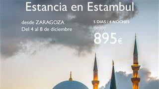 OFERTA ESTANCIA EN ESTAMBUL DESDE ZARAGOZA PUENTE DE DICIEMBRE 2025