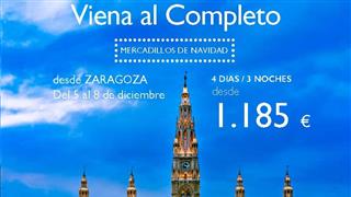 OFERTA VIENA AL COMPLETO DESDE ZARAGOZA PUENTE DICIEMBRE 2025