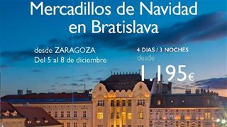 OFERTA BRATISLAVA DESDE ZARAGOZA EL PUENTE DE DICIEMBRE 2025