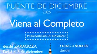 OFERTA VIENA AL COMPLETO PUENTE DE LA CONSTITUCIÓN DESDE ZARAGOZA