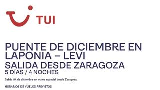 PUENTE DE DICIEMBRE EN LAPONIA – LEVI SALIDA DESDE ZARAGOZA
